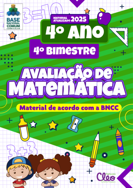 Avaliação de Matemática –  4º Ano – 4° bimestre