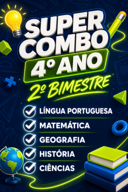 SUPER COMBO - 5 avaliações - 4° ano - 2° bimestre