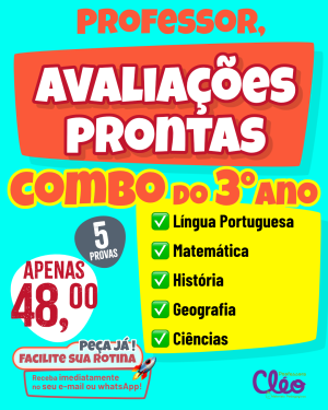 Combo de 5 Apostilas - 3° ano - 2° bimestre