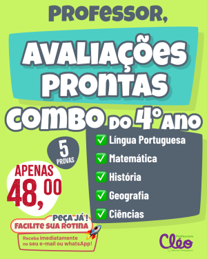 Combo de 5 apostilas - 4° ano - 2° bimestre