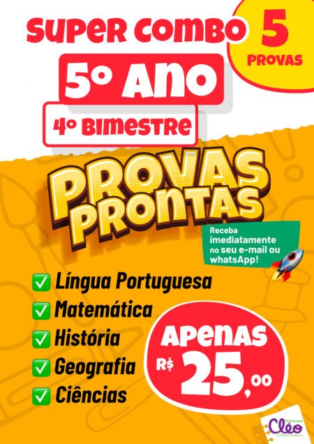 SUPER COMBO 5° ANO 4° BIMESTRE