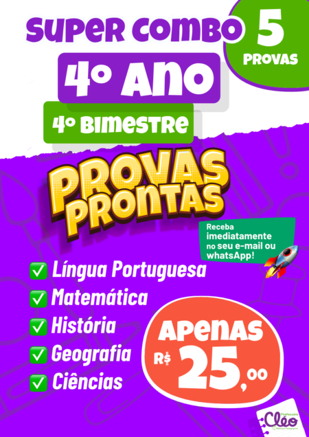 SUPER COMBO 4° ANO 4° BIMESTRE