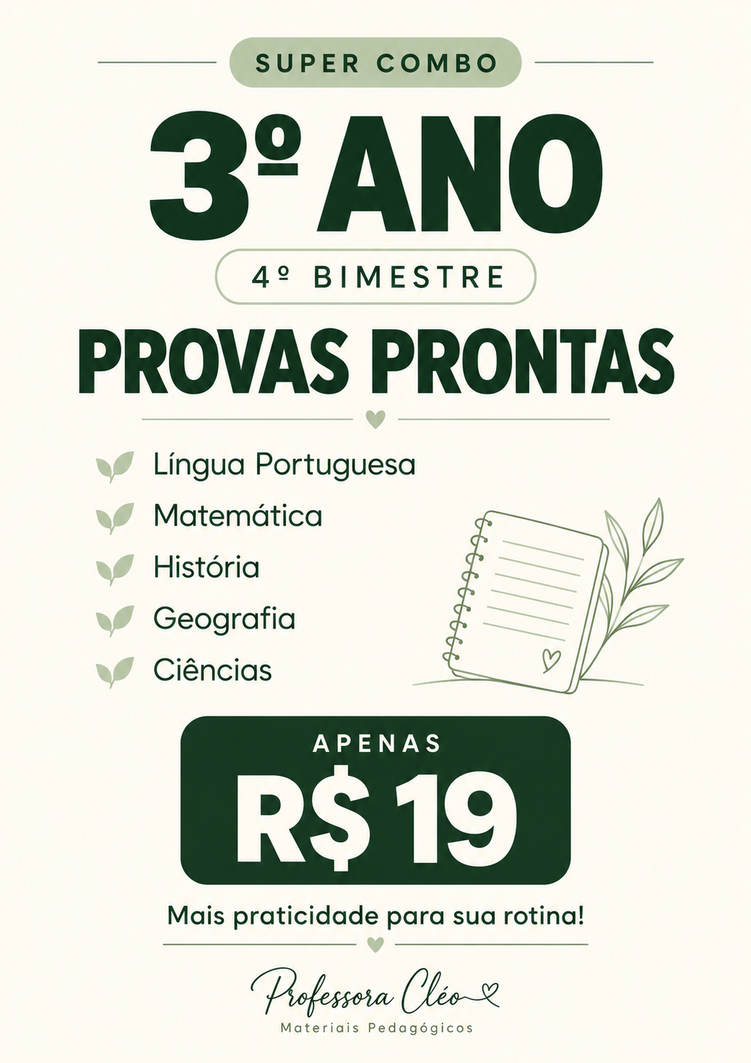 SUPER COMBO 3° ANO - 4° BIMESTRE