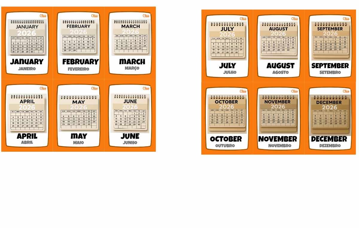 Magic Word Cards – MONTHS OF THE YEAR