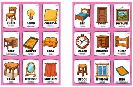 Magic Word Cards - HOUSEHOLD OBJECTS II