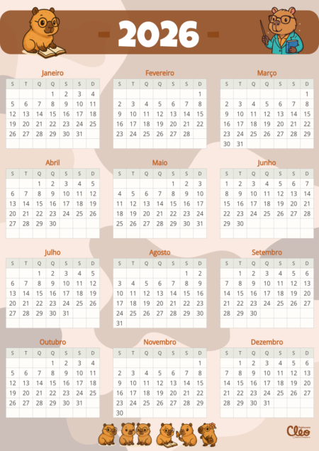 KIT sala de aula - CAPIVARAS FOFAS