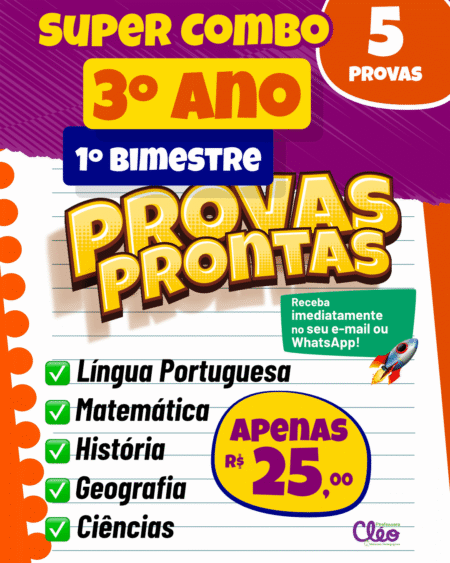 SUPER COMBO - 3º ANO - 1º BIMESTRE
