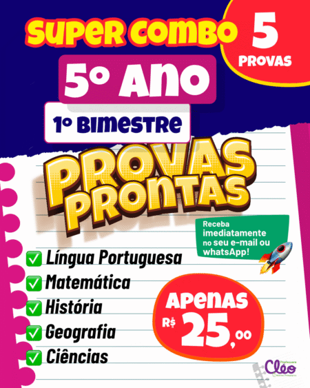 SUPER COMBO - 5º ANO - 1º BIMESTRE