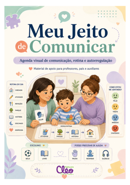 Cartilha de comunicação, a rotina, a autonomia e a autorregulação da criança com TEA