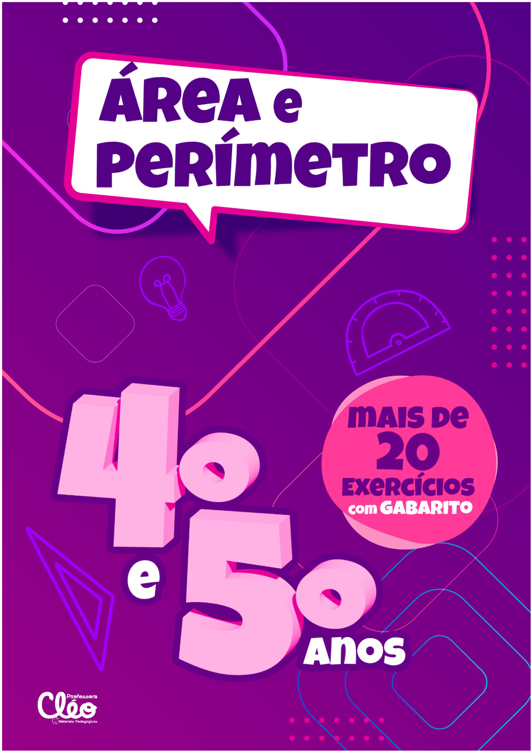 Capa da apostila Área e Perímetro